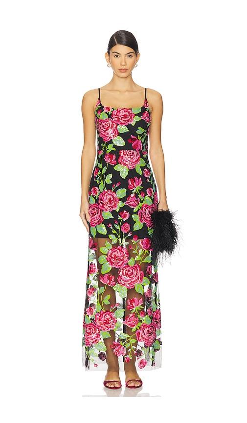 elliatt lyra gown in black. - size s (also in xs)