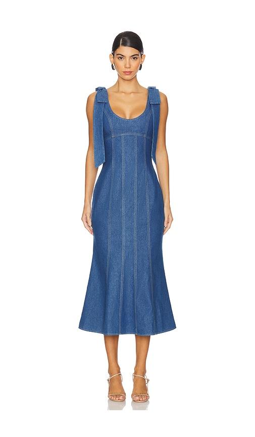 elliatt maris maxi dress in blue. - size s (also in xs)