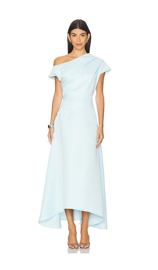 elliatt marissa gown in baby blue. - size l (also in s, xs)