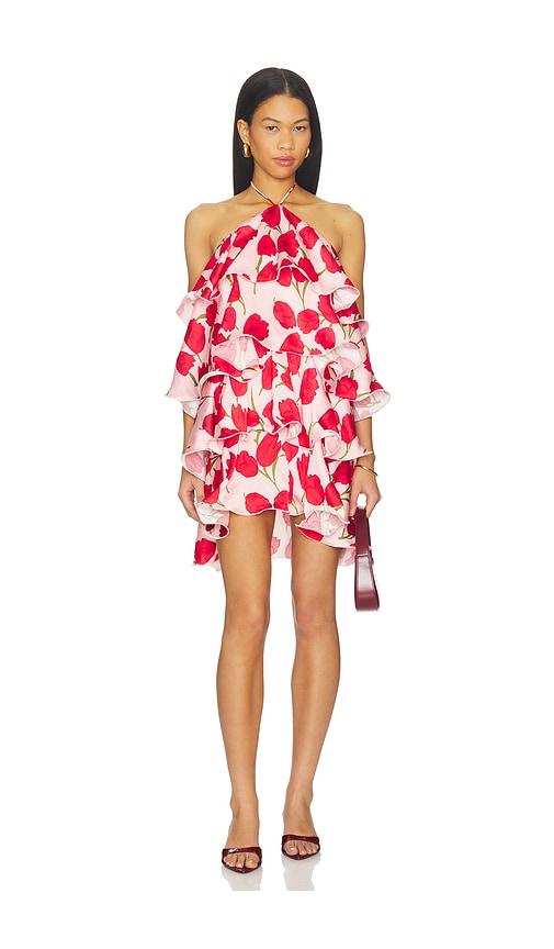 elliatt melia mini dress in pink. - size m (also in s)