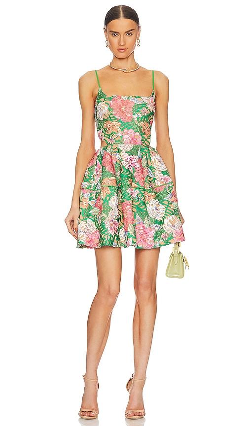 elliatt mikaela dress in green. - size l (also in s, xl)