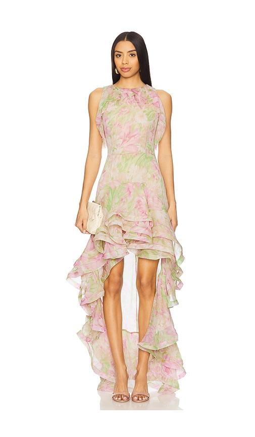 elliatt morgan gown in pink. - size l (also in s, xs)