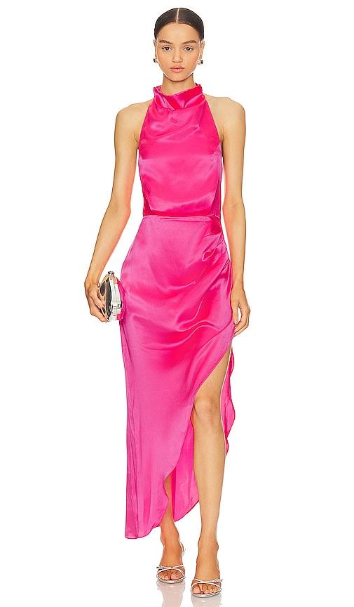 elliatt picturesque dress in pink. - size l (also in m, s)