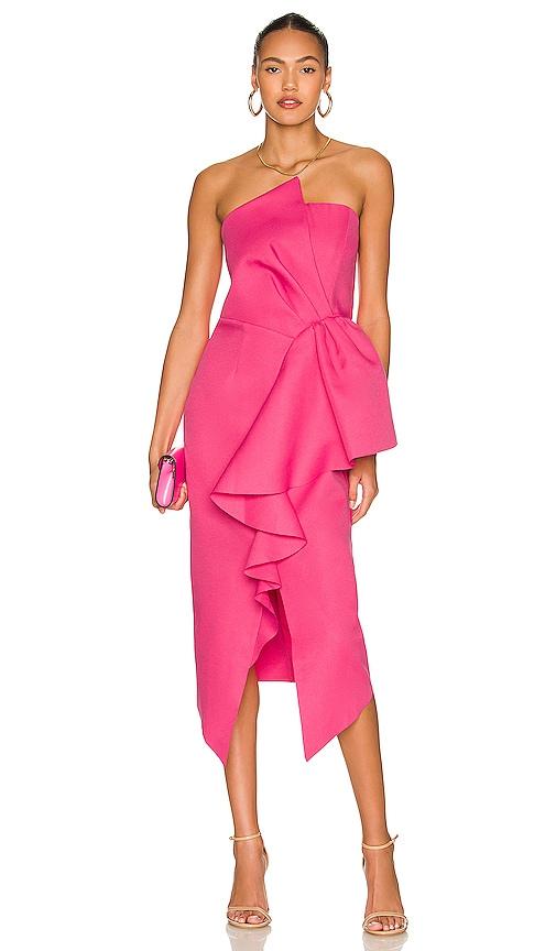 elliatt reception dress in fuchsia. - size s (also in xs)