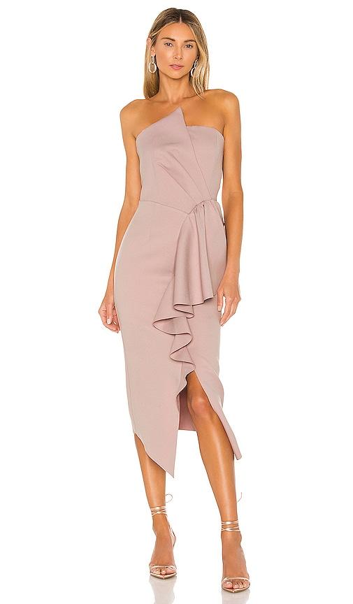 elliatt reception dress in mauve. - size s (also in xs)