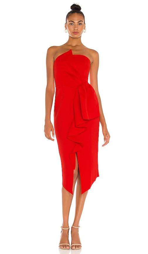 elliatt reception dress in red. - size s (also in xs)