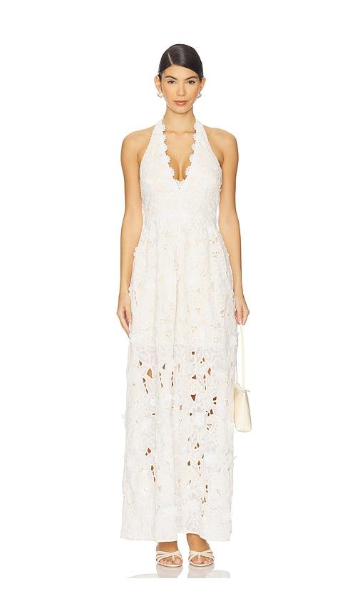 elliatt sienna gown in cream. - size m (also in s, xs)
