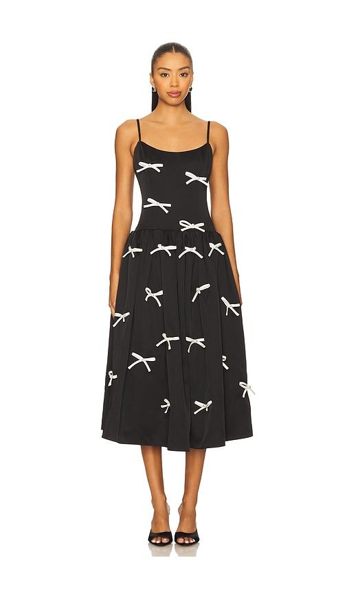 elliatt ursula midi dress in black. - size m (also in s)