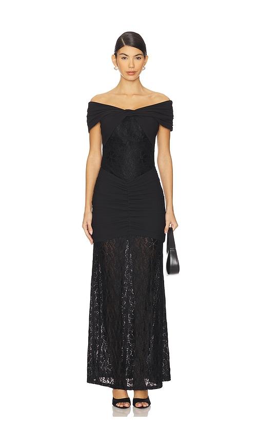 elliatt valencia gown in black. - size s (also in xs)