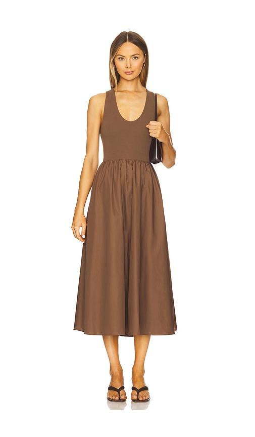 elodie the label audrey dress in brown. - size l (also in xl)