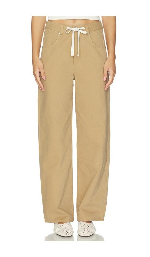 elodie the label edda pants in brown. - size l (also in s, xs, m, xl)