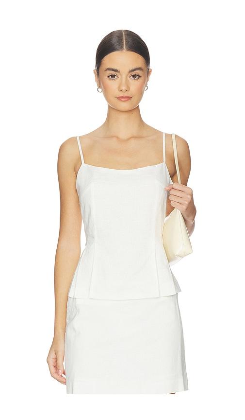 elodie the label ellery top in white. - size l (also in s, xs, m)