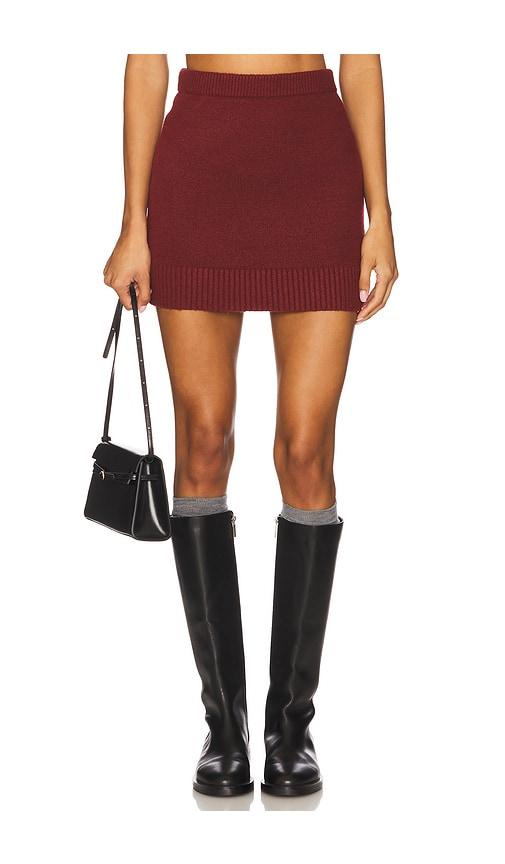 elodie the label elodie sana sweater mini skirt in red. - size l (also in s, m)