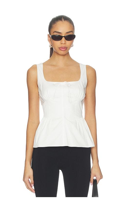 elodie the label halen top in white. - size m (also in s, xs)