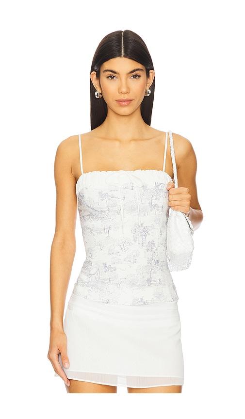 elodie the label janae cami top in white. - size l (also in m, xl)