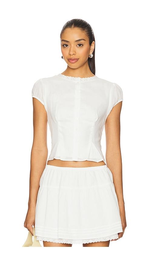 elodie the label juliette top in white. - size m (also in s, xs)