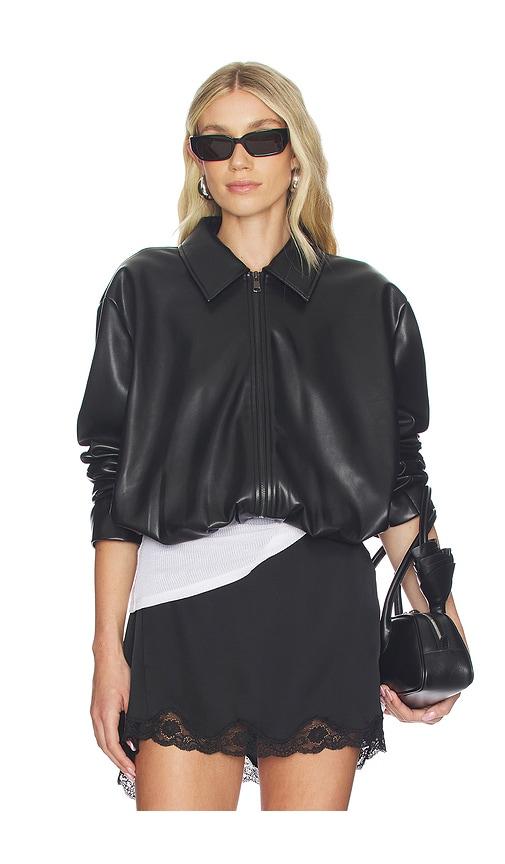 elodie the label kael faux leather jacket in black. - size m (also in s, xs)