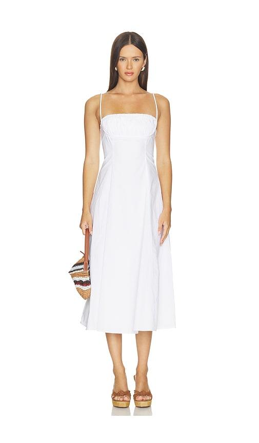 elodie the label sienna dress in cream. - size l (also in xs, s, m)