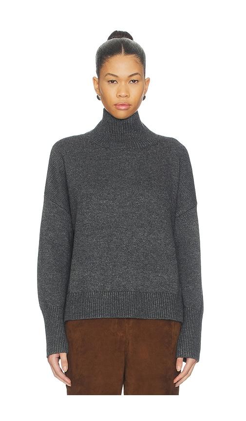 elodie the label spence turtleneck sweater in charcoal. - size m (also in s)
