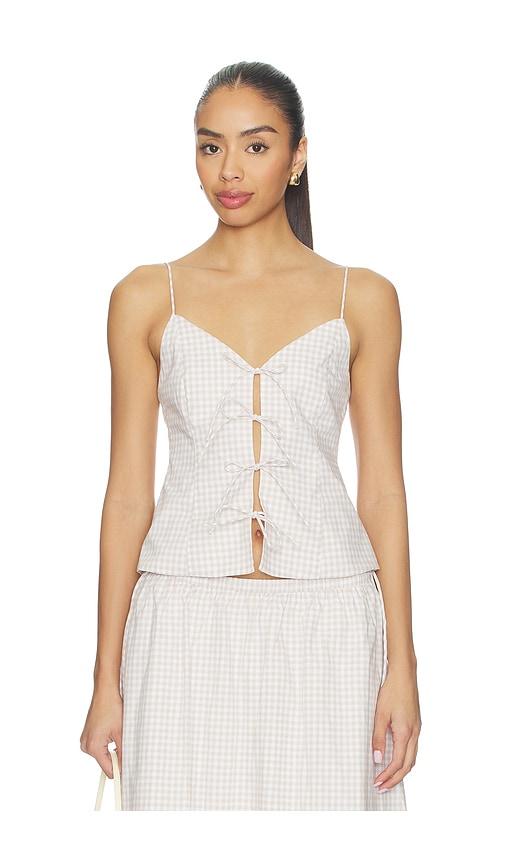 elodie the label vionnet top in taupe. - size l (also in m, s, xs)