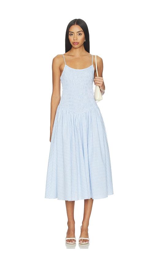elodie the label x revolve ives dress in baby blue. - size m (also in xs)