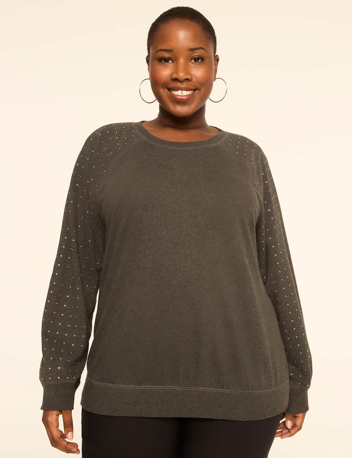 embellished crew-neck sweatshirt