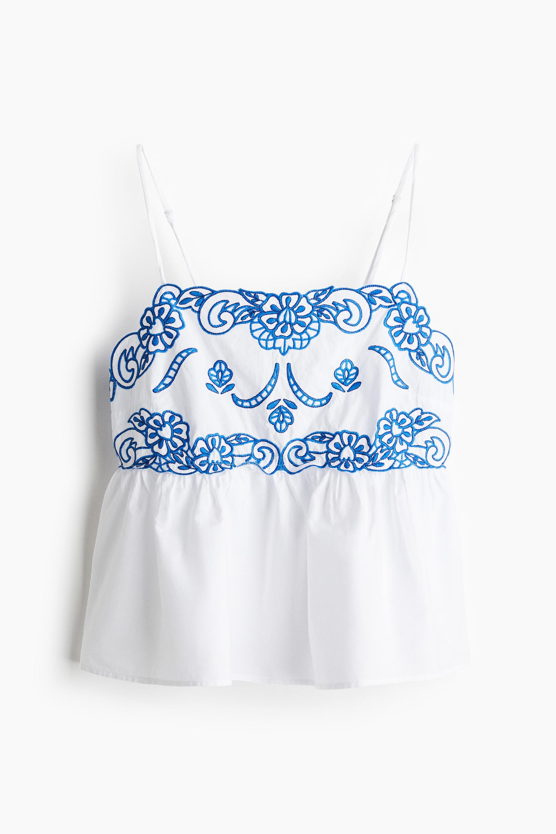 embroidered camisole top