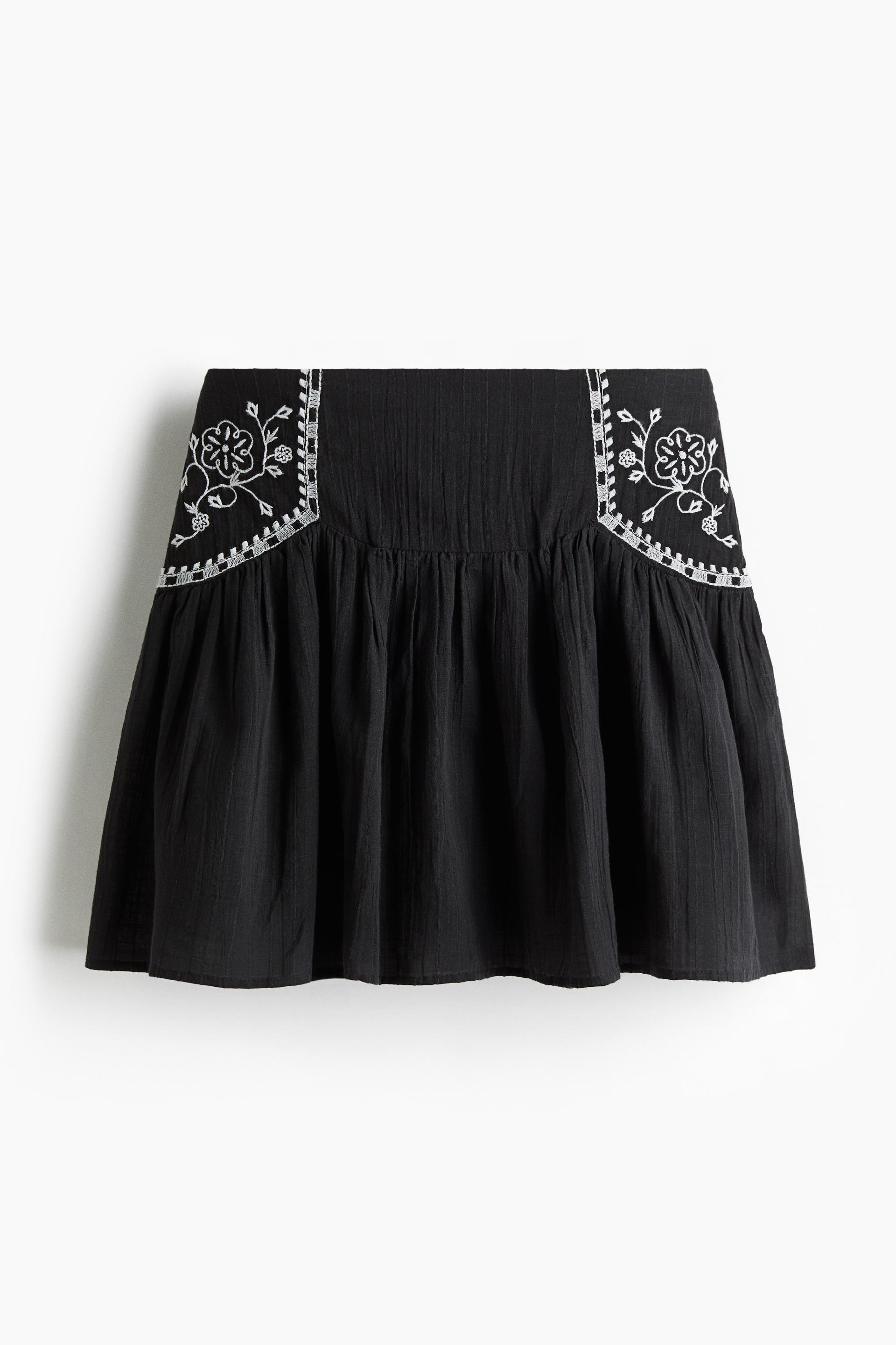 embroidered skirt