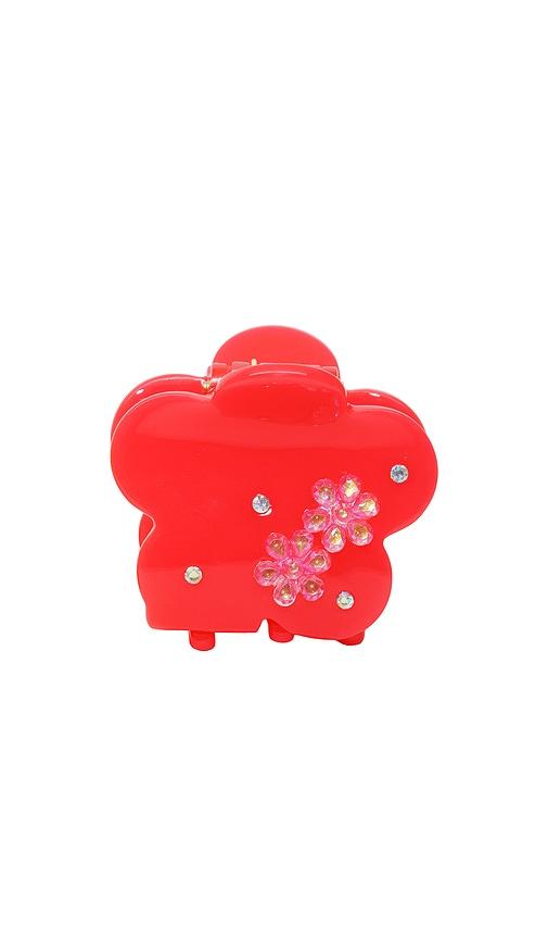 emi jay midi blossom clip in red.