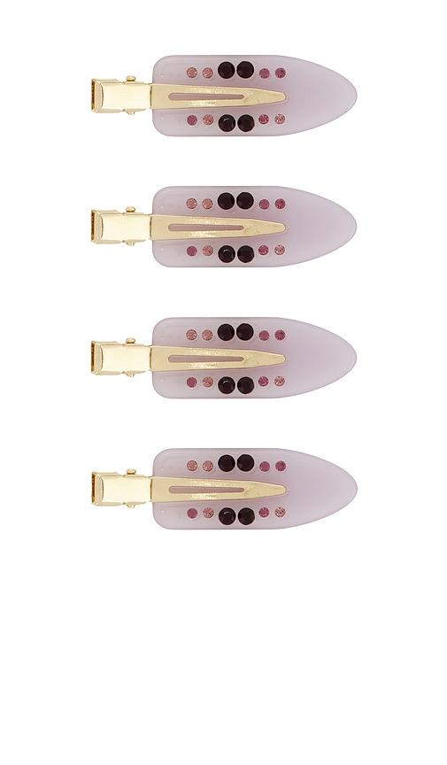 emi jay popstar clip set of 4 in lavender.