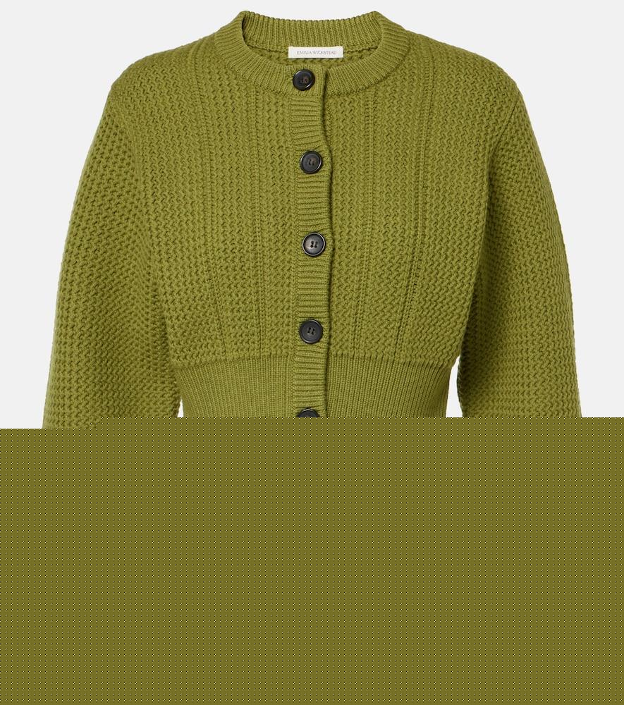 emilia wickstead albert cropped wool cardigan
