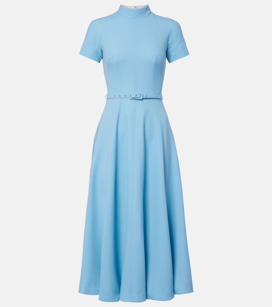 emilia wickstead camilla wool crêpe midi dress