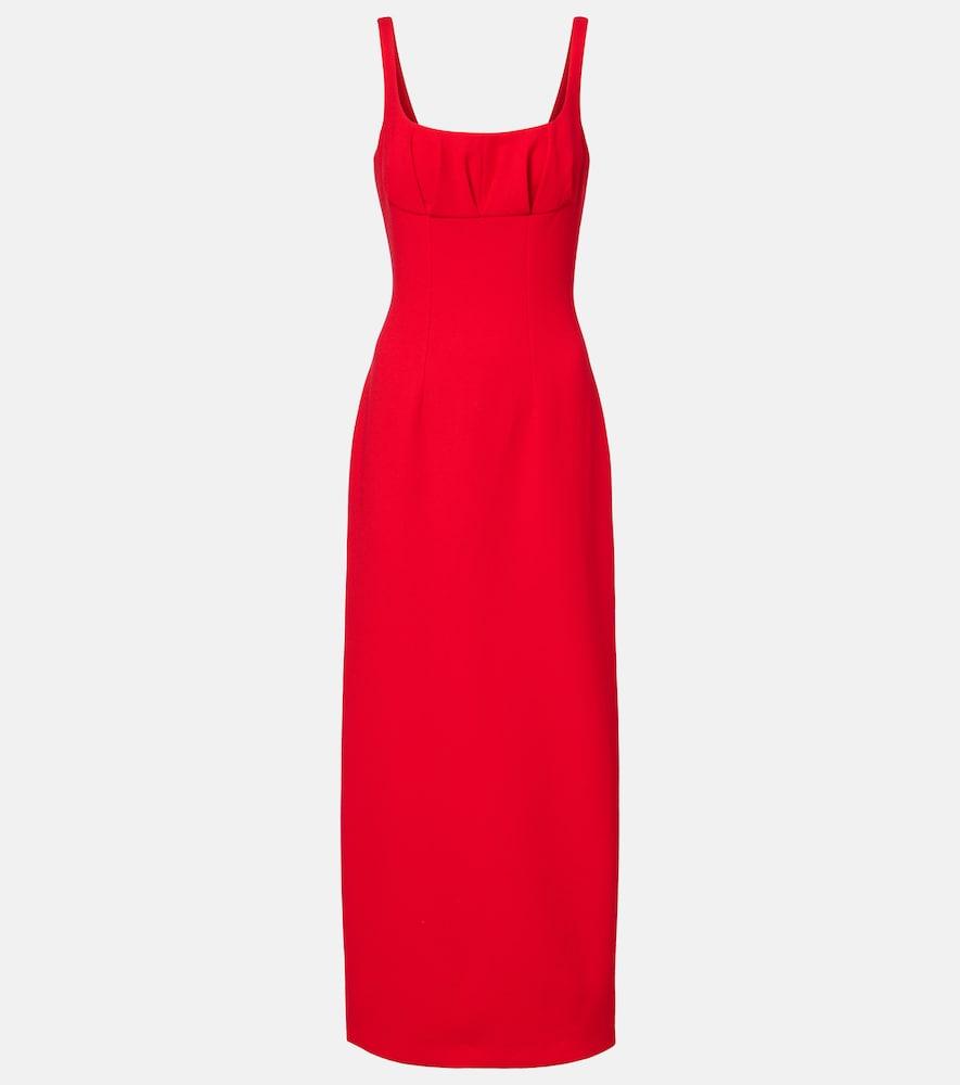 emilia wickstead jianna wool crêpe maxi dress