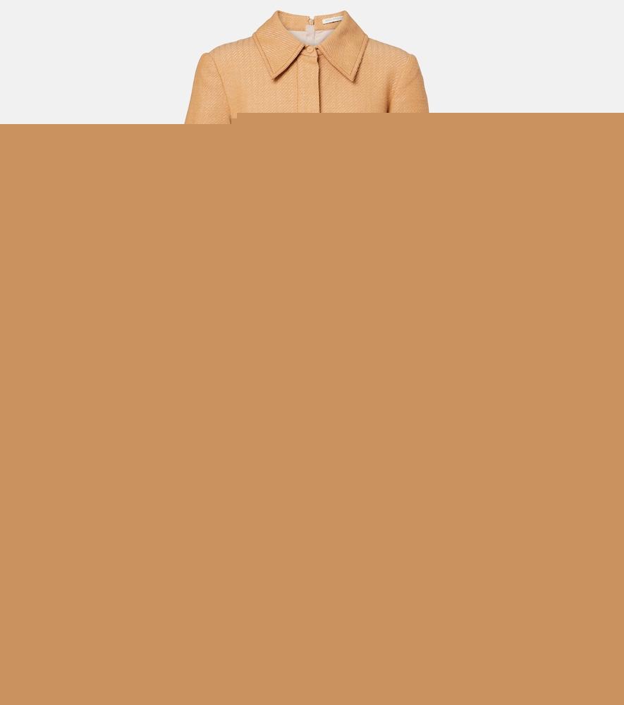 emilia wickstead jody cotton and linen blend dress