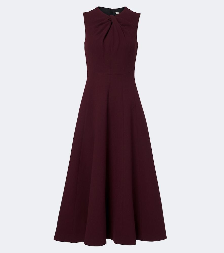 emilia wickstead meryl gathered midi dress