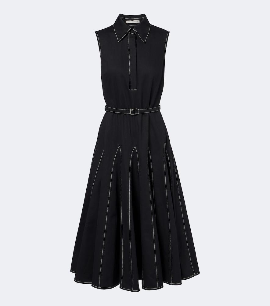 emilia wickstead monique cotton poplin midi dress