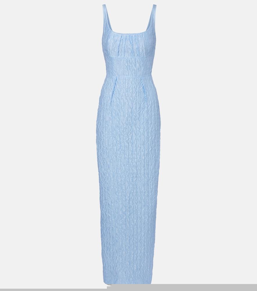 emilia wickstead sharon seersucker gown