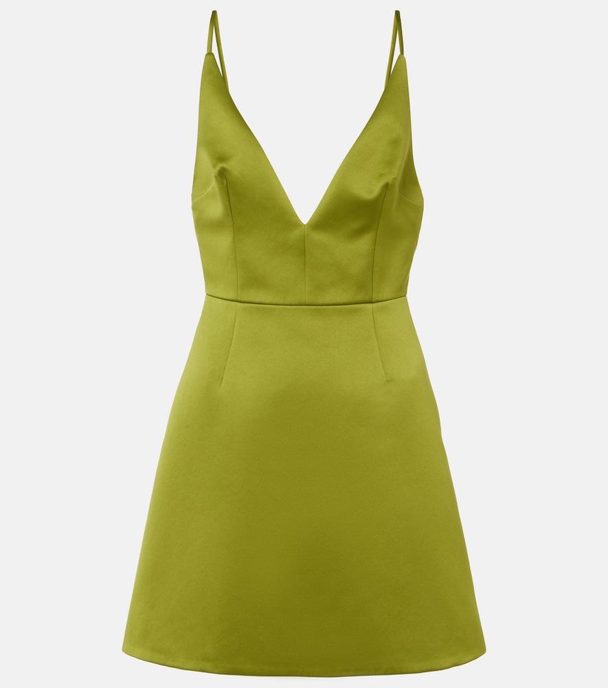 emilia wickstead vero satin minidress