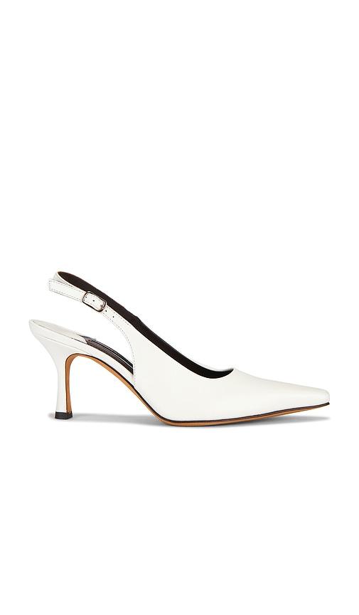 emme parsons elana slingback pump in white. - size 37 (also in 38, 39, 40)