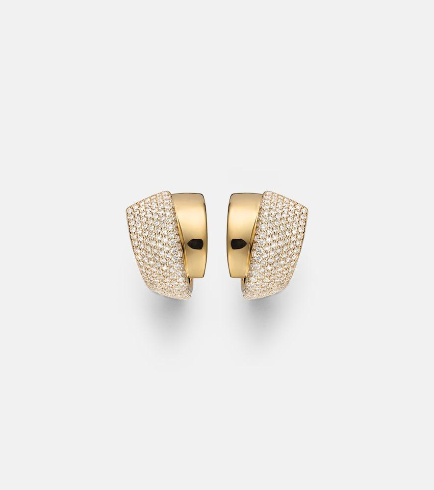 engelbert divino 18kt gold earrings with diamonds