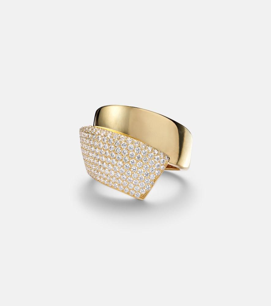 engelbert divino 18kt gold ring with diamonds
