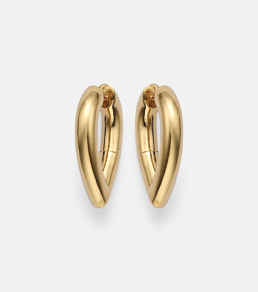 engelbert drop link medium 18kt gold earrings