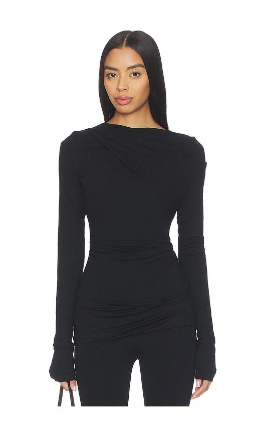 entire studios drape top in black. - size s (also in xs)