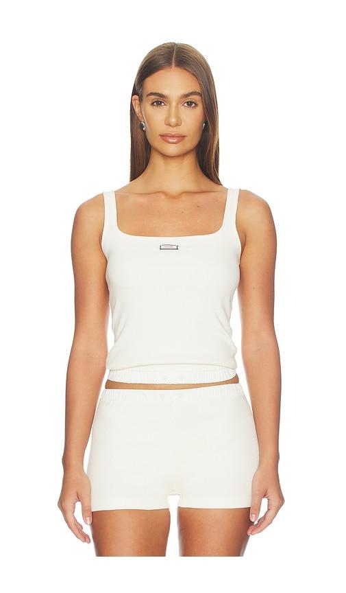 entire studios lounge tank in cream. - size l (also in m, s, xs)