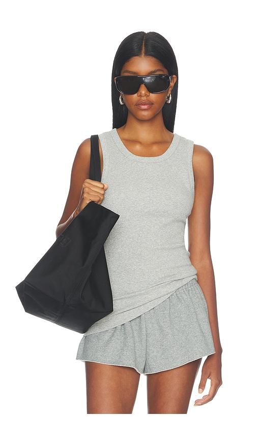 entire studios rib tank in grey. - size l (also in m, s, xs)