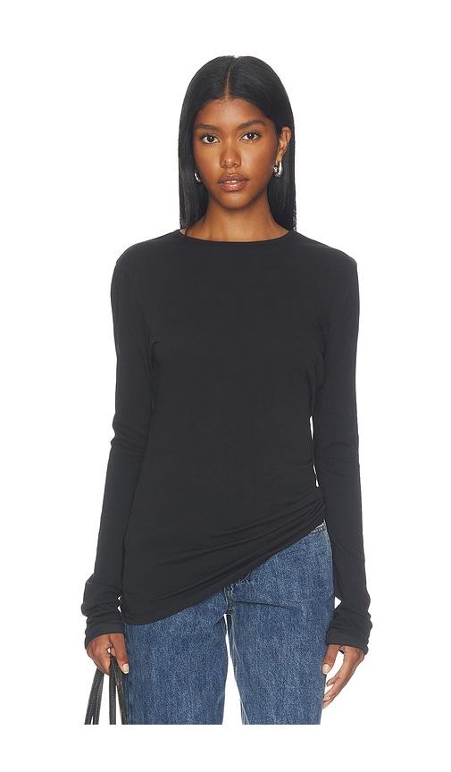 entire studios sheer long sleeve in black. - size m (also in s, xs)