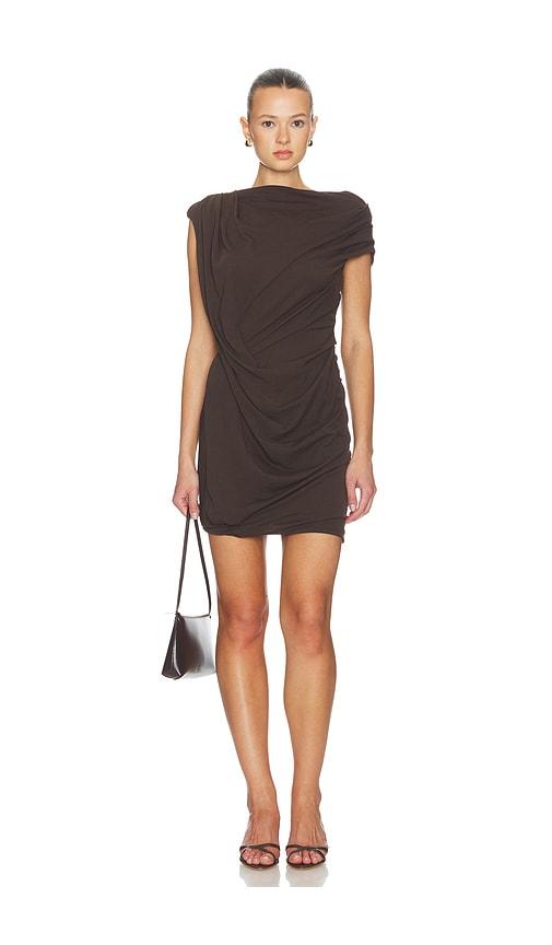 entire studios twist mini dress in brown. - size m (also in s, xs, xxs)