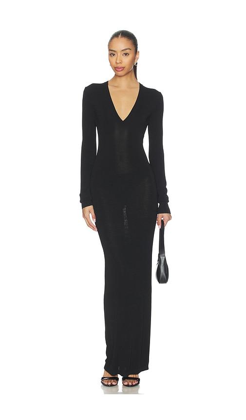 entire studios v neck dress in black. - size m (also in s, xs)