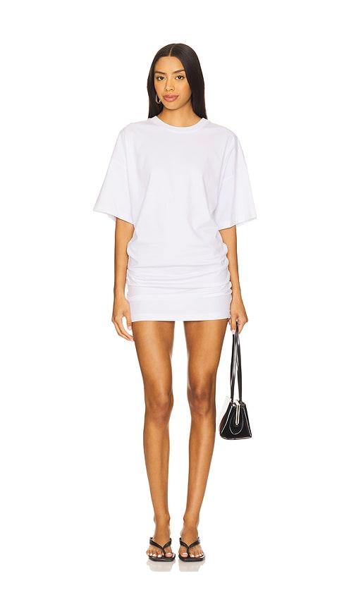 enza costa curve mini dress in white. - size m (also in xs, s)