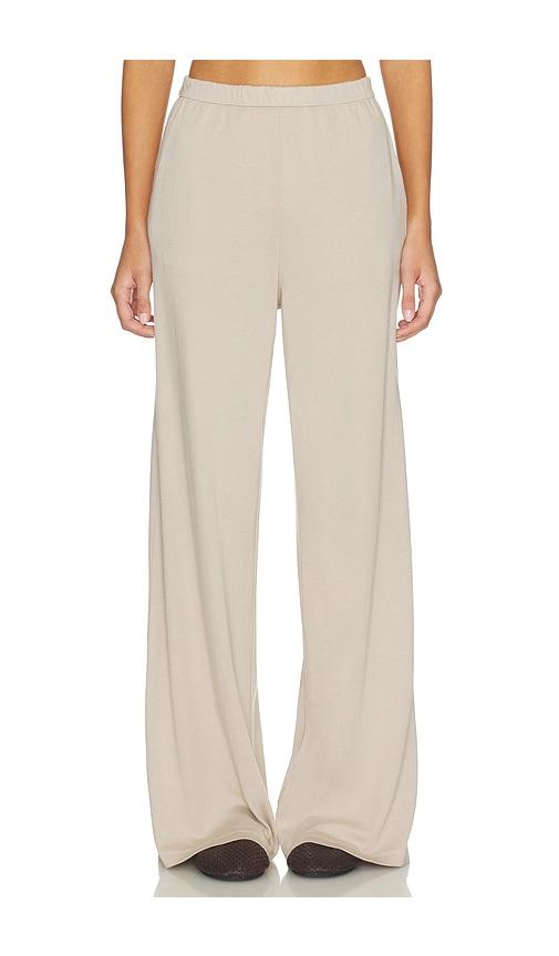 enza costa supima cotton soft everywhere pant in beige. - size m (also in s)